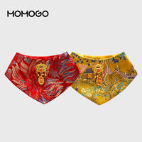 Pet Chinese New Year Tang Suit Cloak for Dogs and Cats - Teddy, Bichon, Wedding Attire, Neck Scarf, Hanfu Style