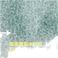 Miniature Landscape Water Surface Sticker for DIY Model Scenery, A4 Self-Adhesive