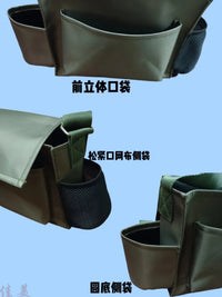 Golf Caddy Shoulder/Waist Bag with Sand Pouch for Tees and Accessories