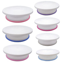 11-Inch Non-Slip PP Plastic Cake Decorating Turntable for Home Baking & DIY