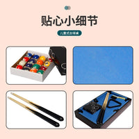 Haye Family Mini Pool Table Set, Indoor Desktop Billiards Game for Kids, Portable Tabletop Toy Gift