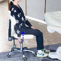 Ergonomic Swivel Lift Stool with Backrest for Salon, Office, or Home Use