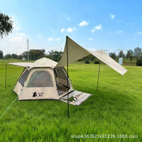 Automatic Pop-Up Camping Tent with UV Protection and Mosquito Net for Outdoor Picnic and Hiking
