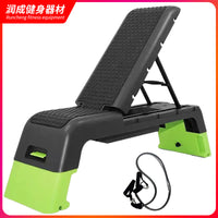 Adjustable Aerobic Stepper with Resistance Bands for Gym and Home Fitness