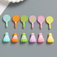 Cute Badminton Racket & Shuttlecock Hair Clips for Women, Side Bangs and Broken Hair Duckbill Clips