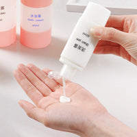 Travel Dispenser Bottle Set for Shampoo, Conditioner, Lotion - Silicone Refillable Containers