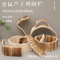 Hamster Rat Chicken Wooden Ladder Swing Arch Bridge Hideout Tunnel Toy