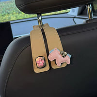 Car Seat Back Hooks for Bags and Purses, Vehicle Headrest Organizer Hanger, 2 Pairs