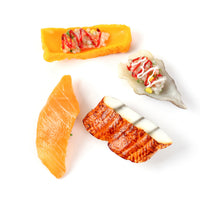 Realistic Japanese Sushi Food Keychain - Miniature Salad Sauce Eel Shrimp Sushi Model for Restaurants & Gifts