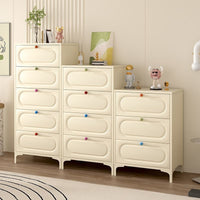 Modern Minimalist Steel Chest of Drawers with Multiple Tiers for Bedroom Storage