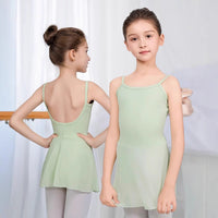 Girls' Ballet Dance Leotard Dress for Kids, Gymnastics Practice Outfit