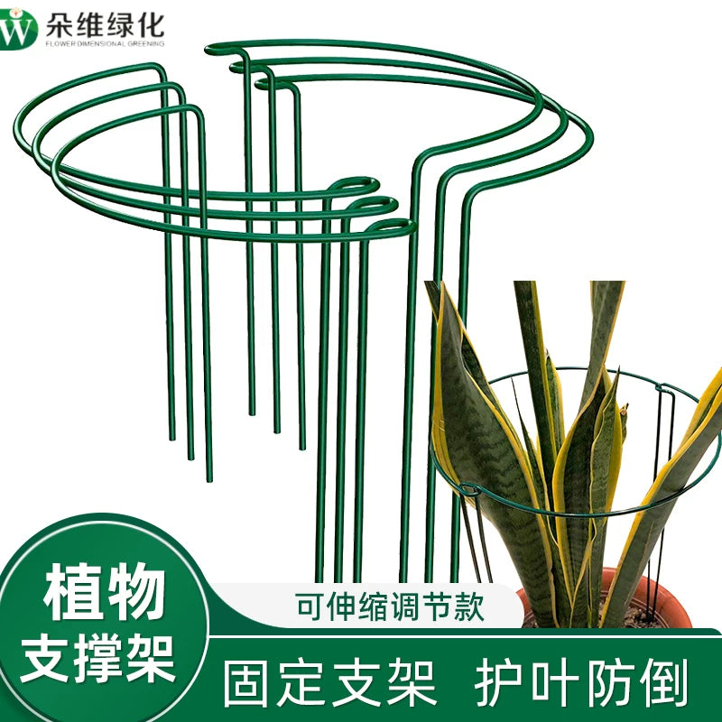 Plant Support Stakes for Climbing Vines, Flowers, and Potted Plants - Rustproof Iron Trellis for Indoor and Outdoor Use