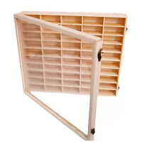 Wooden Display Case for Small Car Models & Blind Box Figures, Multi-Layer Storage Organizer for Collectibles