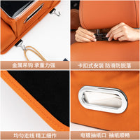 Car Seat Back Organizer with Storage Box and Multi-functional Pockets