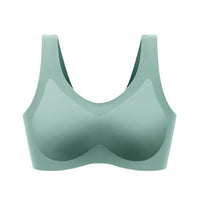 Women's Seamless Latex Bralette with Fixed Teardrop Cups