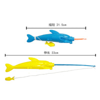 Kids Magnetic Fishing Toy Set with Retractable Rods and Plastic Fish