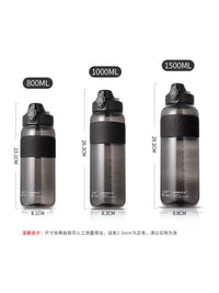 1000ml Large Capacity Sports Water Bottle for Men, High Temperature Resistant & Drop-proof Portable Outdoor Kettle