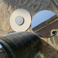 Jingyun Shell-less 1mm Thick DIY Mirror Glass Lens for Magnification, Round and Square Shapes