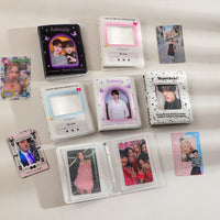 Ins Style Ink Splatter Hollow Grid Photo Album for 3-inch Instax and Game Cards