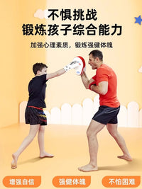 Kids & Adult Boxing Gloves Set with Focus Mitts & Kick Pads for Muay Thai Training