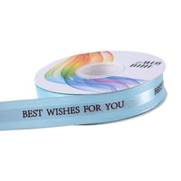 2.5cm Gold Stamped Cake Ribbon Sheer Organza Floral Packaging Decorative Satin Ribbon for Gifts