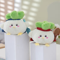 Garlic Bird Plush Keychain with Sound, Creative Souvenir Gift Mascot Doll