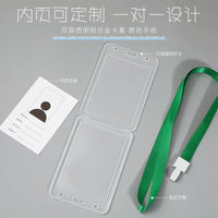 Transparent ID Card Holder with Lanyard for Students and Professionals