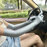 Women's UV Protection Full Finger Gloves for Summer Cycling and Driving
