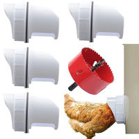 Automatic Rainproof Gravity Poultry Feeder Kit for Chickens and Ducks