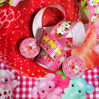 A Meng Original Strawberry Fruit Doll Washi Tape Vintage Style