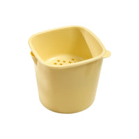 Multifunctional Double-Layer Drain Basket with Detachable Waste Bin for Kitchen Countertops