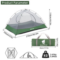 GeerTop Outdoor Quick Setup Mosquito Net Tent with Silver Coating Sun Protection Waterproof Camping Tarp