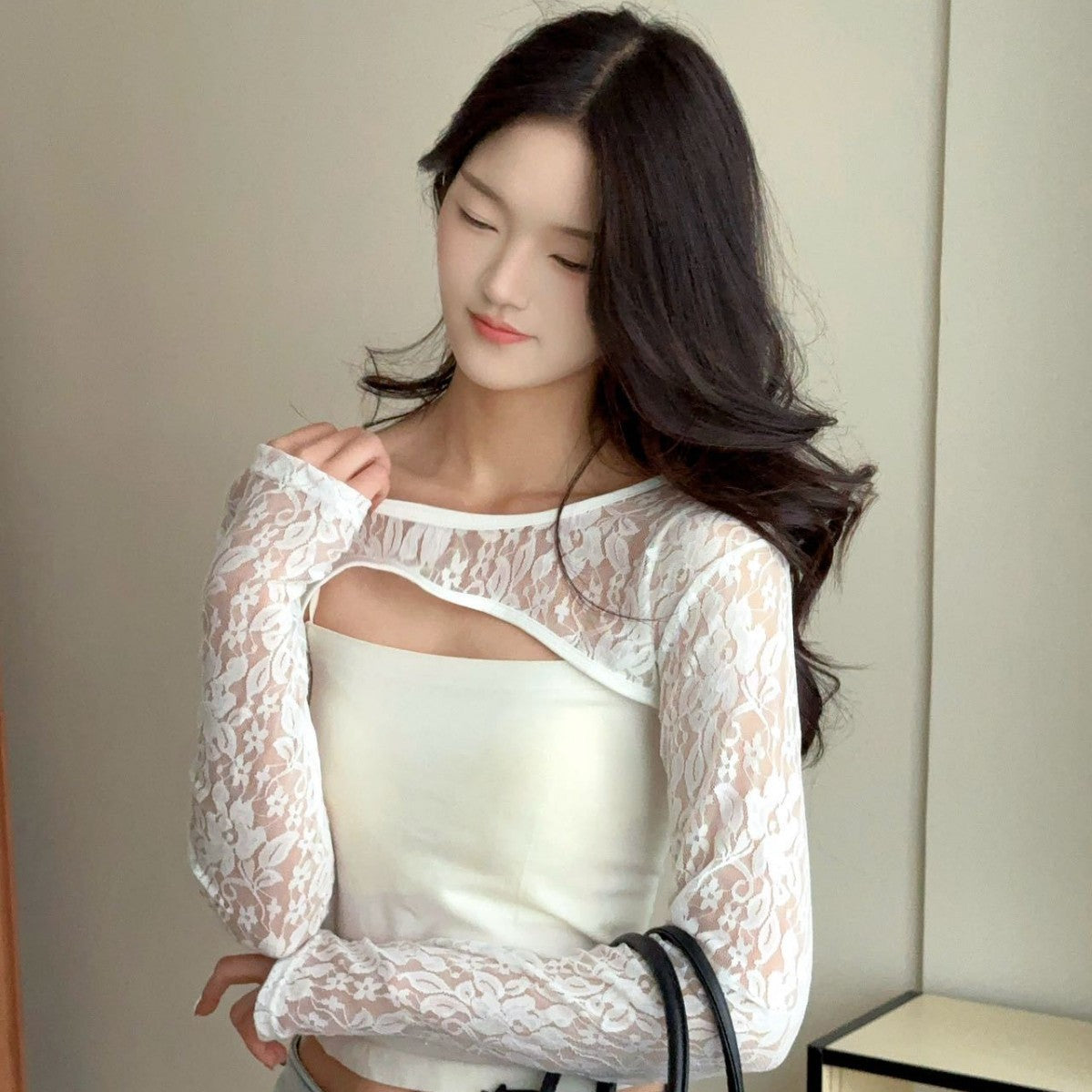 Women's Lace Dance Shawl Sun Protection Breathable Ice Sleeve Shrug