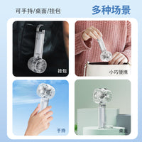 Portable USB Handheld Fan with Ice Compress Function and Turbo Design