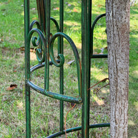 Outdoor Wrought Iron Round Trellis for Climbing Plants Garden Arch