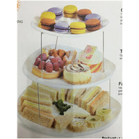 3-Tier Foldable Rotating Fruit Plate Cake Stand Dessert Tray