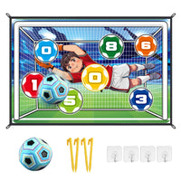 Kids Indoor Soccer Game Mat Set with Goalkeeper for Family Fun