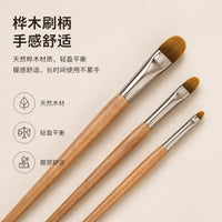Precision Flat Concealer Brush Set for Blemishes and Tear Troughs
