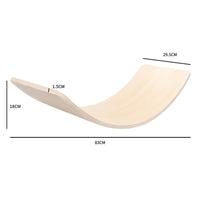 Kids Wooden Rainbow Balance Board for Sensory Integration and Yoga Training