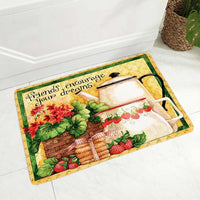 American Cartoon Diatomaceous Earth Bath Mat Absorbent Non-Slip Bathroom Floor Mat Entrance Doormat
