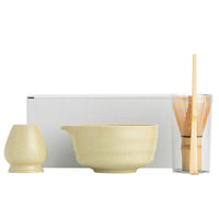 Japanese Style Ceramic Matcha Bowl and Whisk Holder Set for Traditional Tea Ceremony