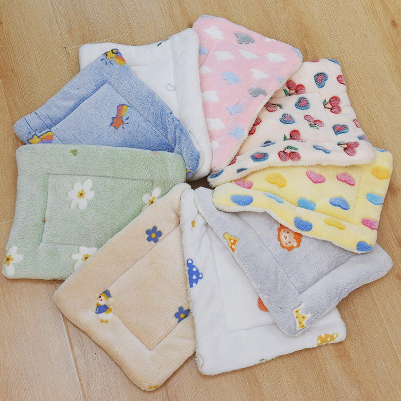 Pet Sleeping Mat for Cats and Dogs, All Seasons, Thickened Warm Cotton Pad