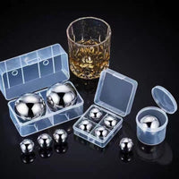 304 Stainless Steel Reusable Ice Cubes for Whiskey, Wine, and Beverages