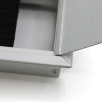 Aluminum Alloy Desk Cable Grommet with Brush Strip for Office and Conference Tables