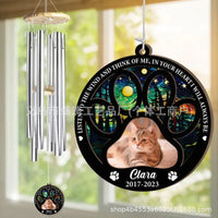 Classic European-Style Wooden Metal Wind Chime for Home Decor