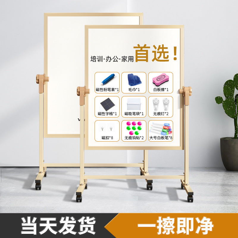 Magnetic Whiteboard with Stand, Double-Sided Dry Erase Board for Teaching, Office, Home, and Kids' Drawing