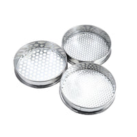 304 Stainless Steel Garden Soil Sieve Set with Interchangeable Mesh Screens, 30cm Diameter for Potting and Gardening
