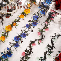 Retro Story Thorn Rose Series Washi Tape for Journal Decoration