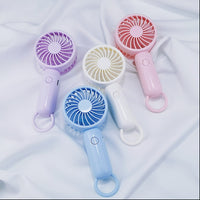 2026 New Portable USB Rechargeable Mini Pocket Fan with Carabiner for Outdoor Use