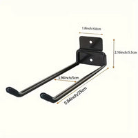 Foldable Wall-Mounted Garden Tool Organizer Rack for Shovels and Rakes